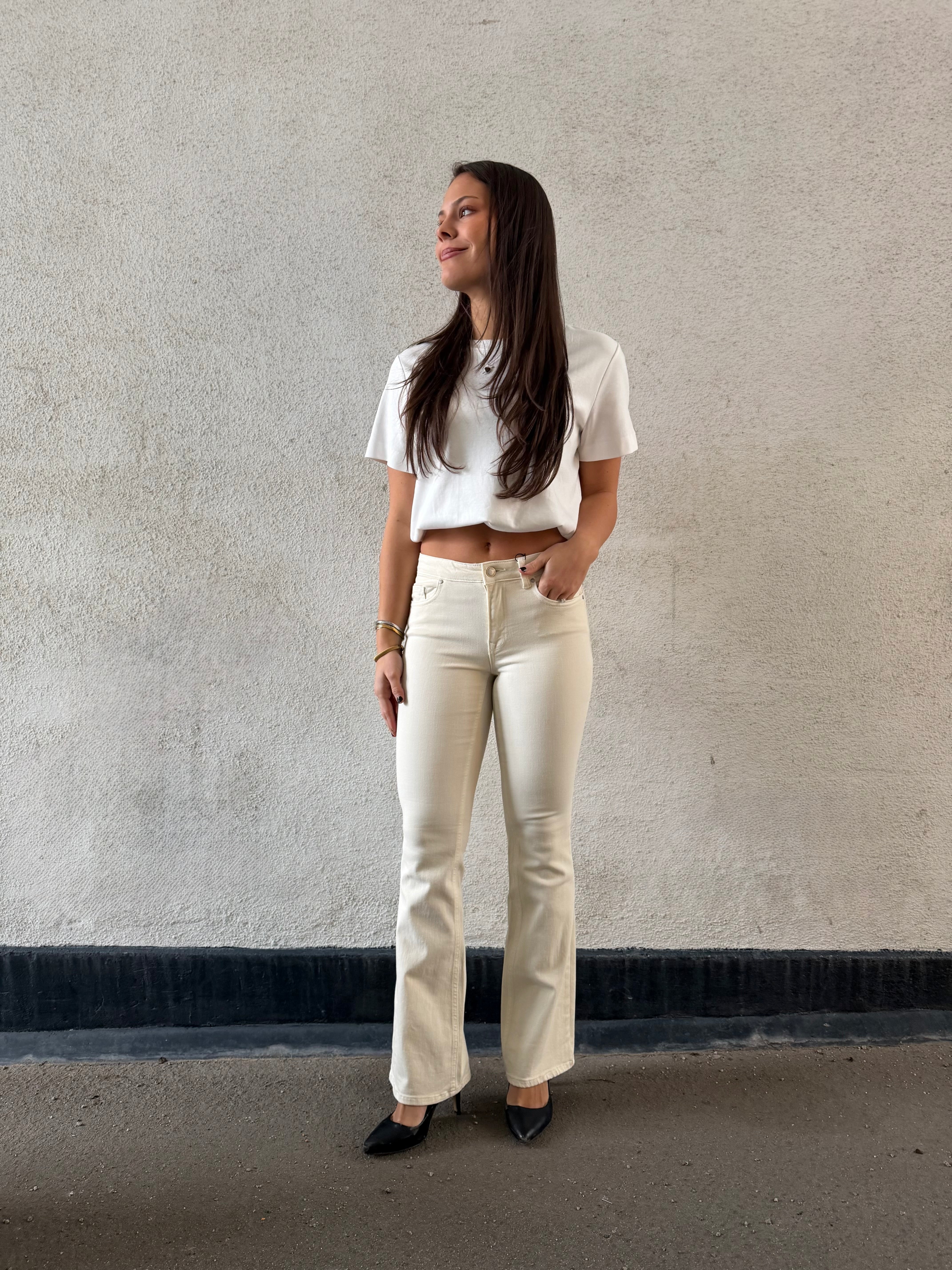 VMFLASH Jeans - Ecru