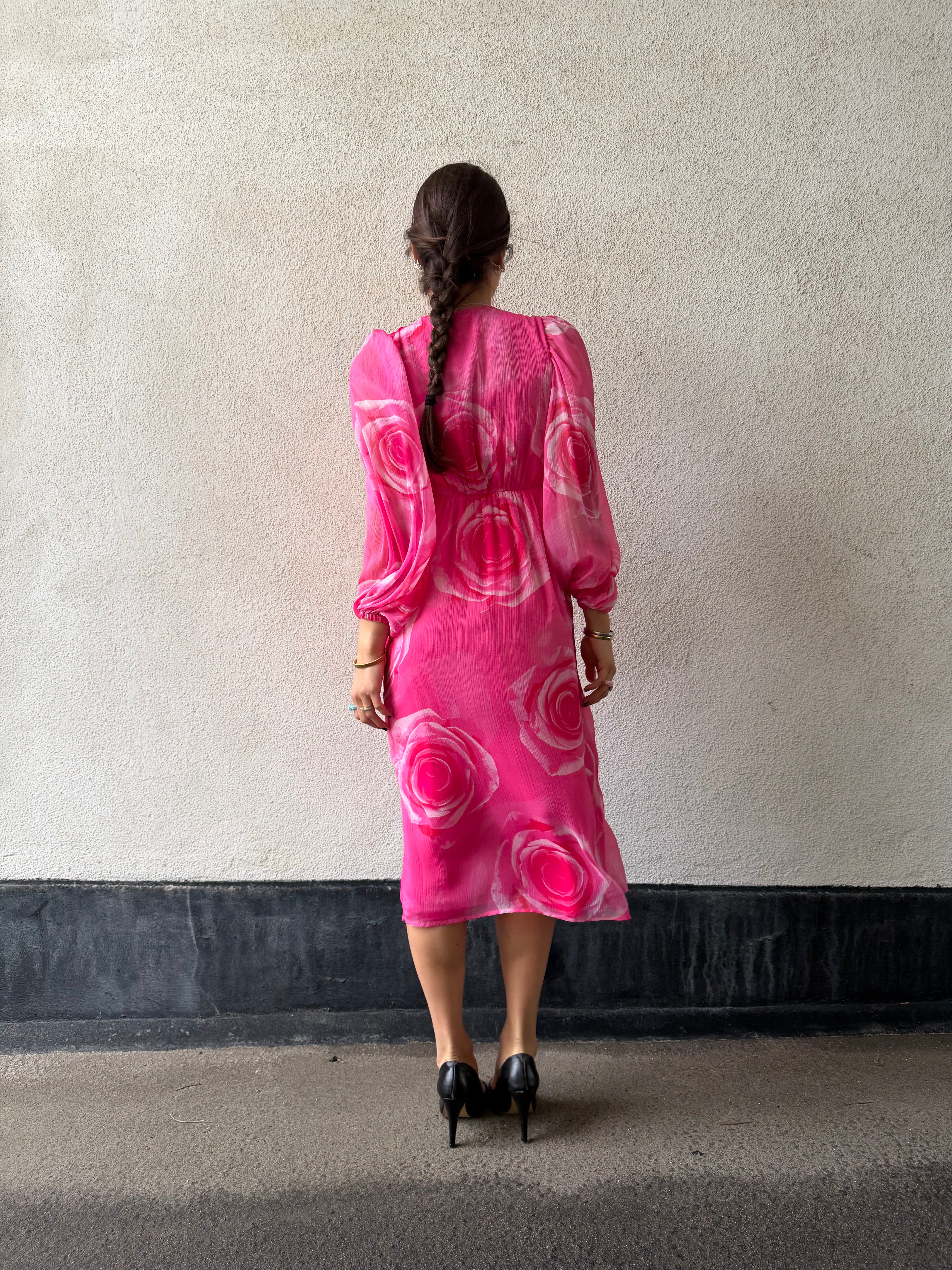 VMSMILLA Long Dress - Fuchsia Pink