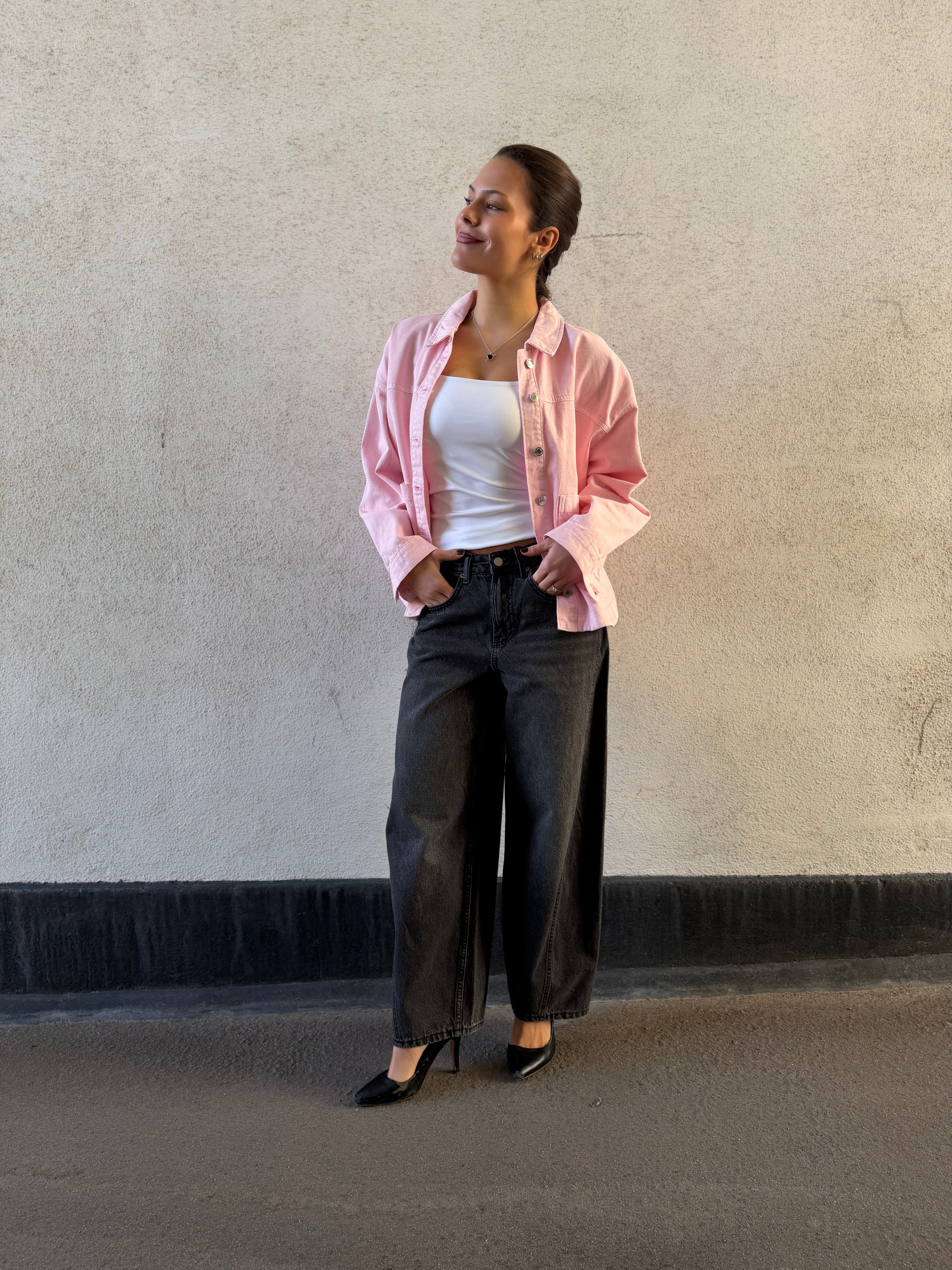 VMJAMIE Denim Jacket - Parfait Pink