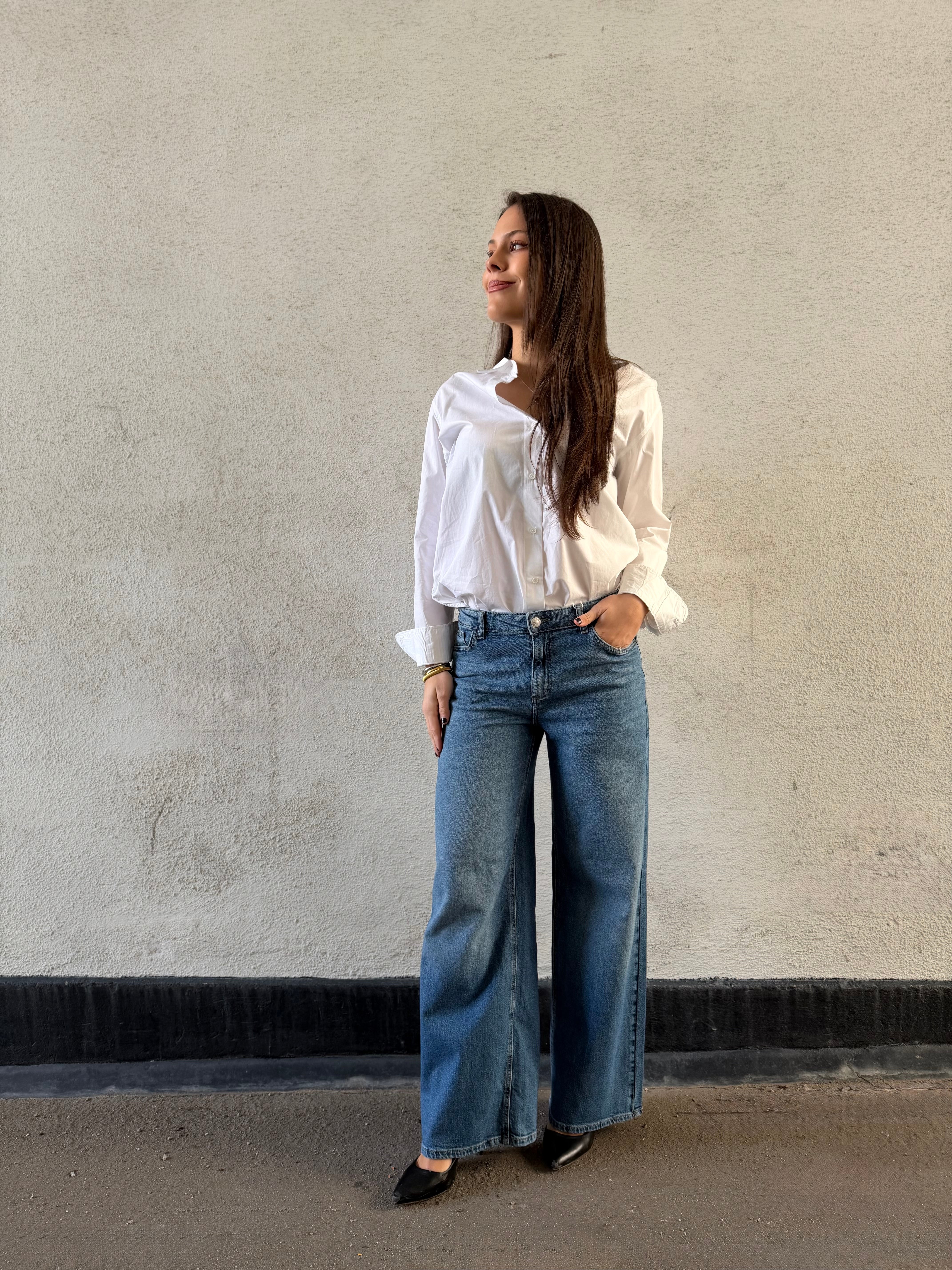 PCSILKE Jeans - Medium Blue Denim