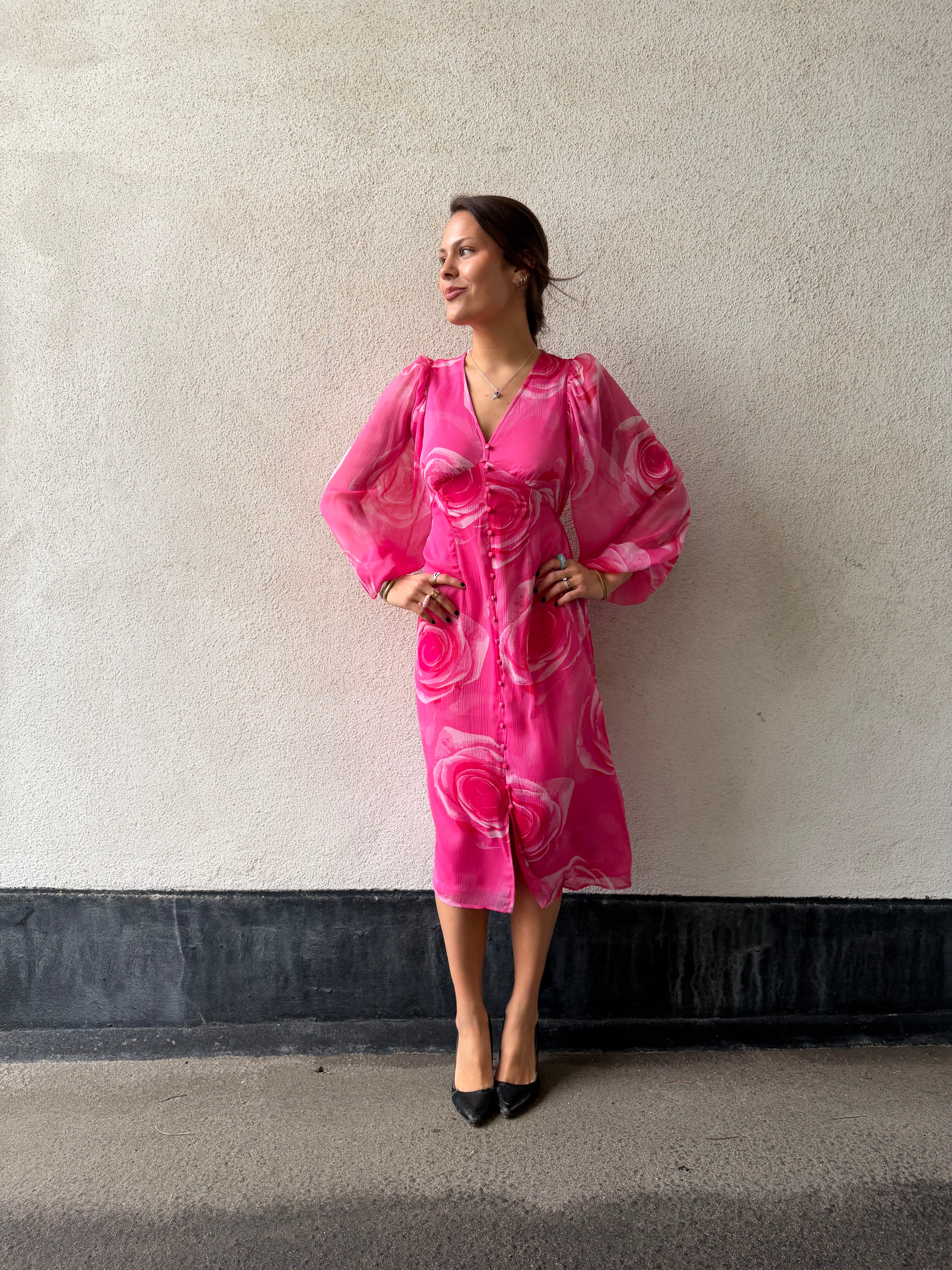 VMSMILLA Long Dress - Fuchsia Pink