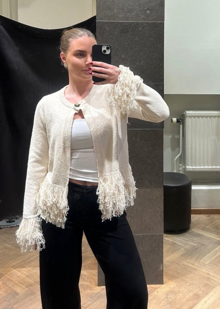 VMSUNNY Knitted Cardigan - Ecru