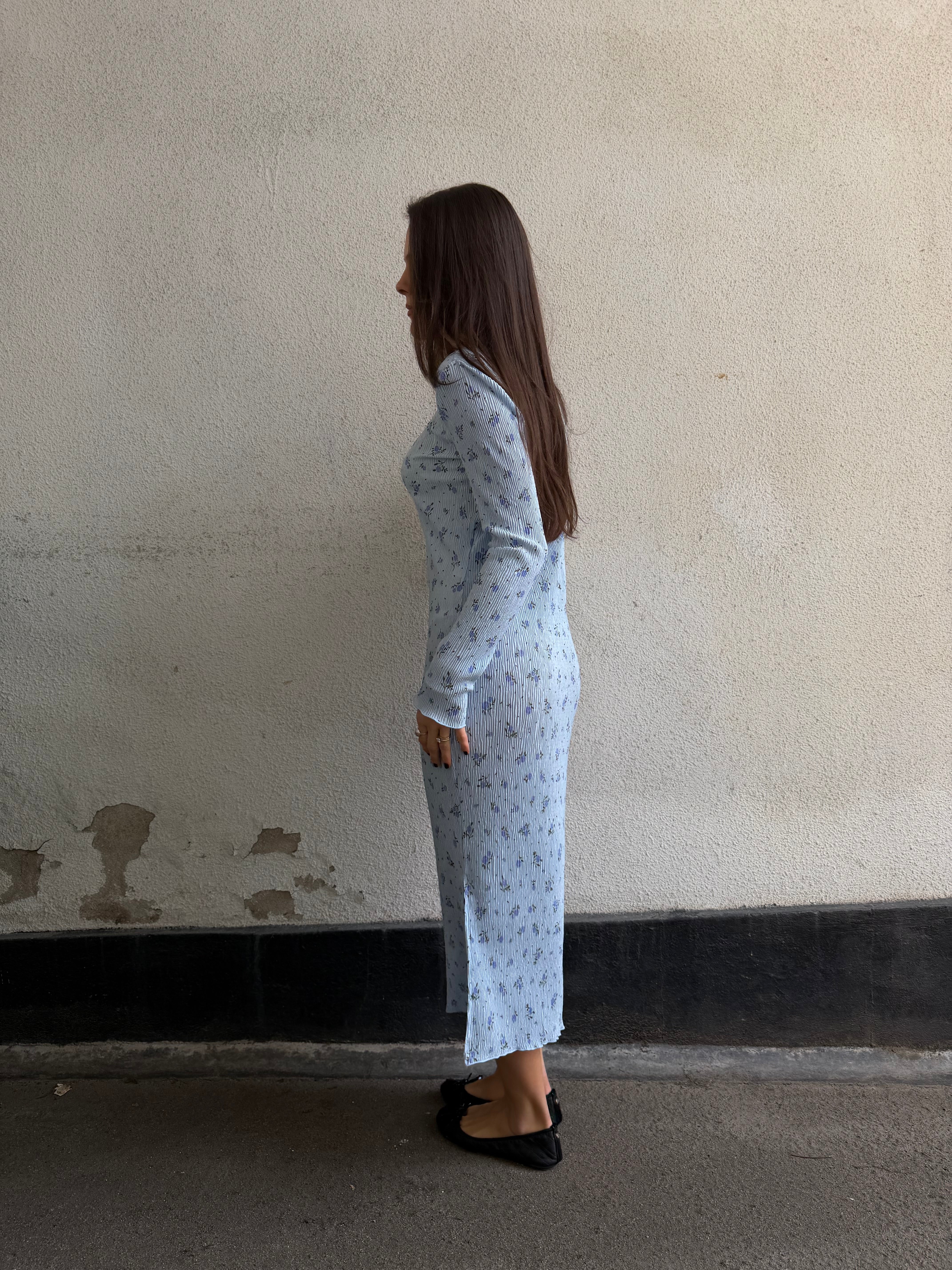 PCFLORA Midi Dress - Cashmere Blue
