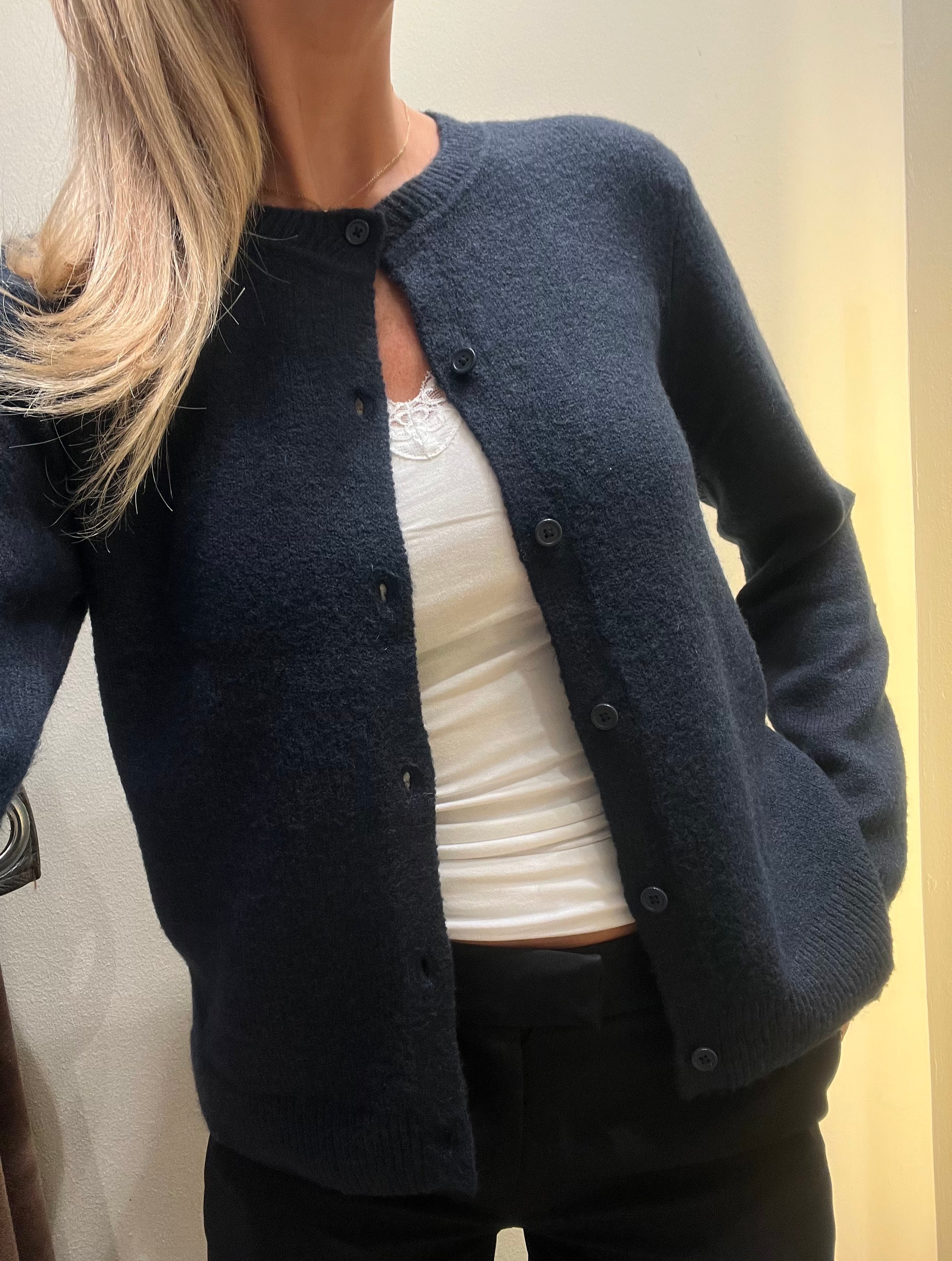 PCMALOU Knit Cardigan - Sky Captain