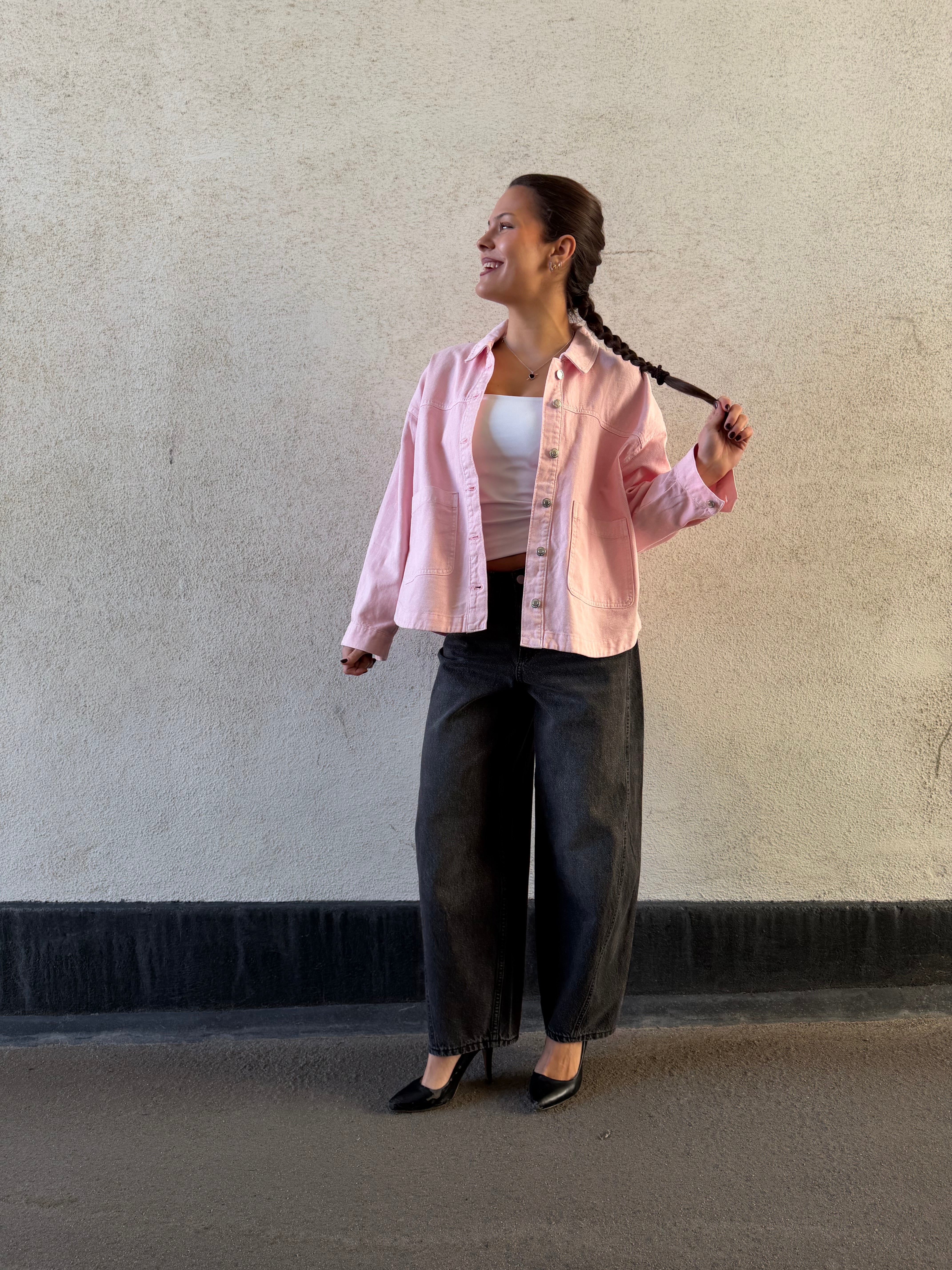 VMJAMIE Denim Jacket - Parfait Pink