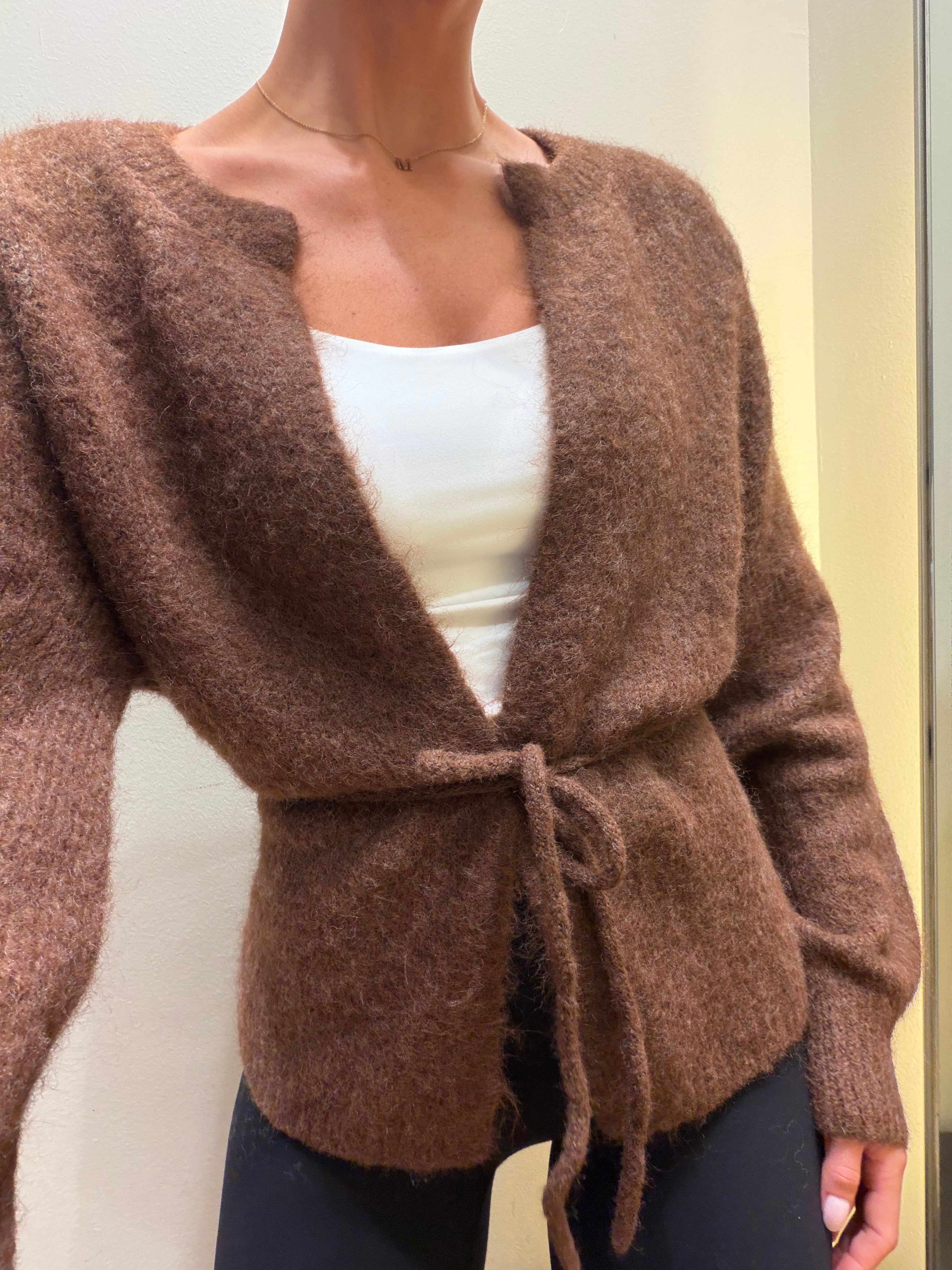 VMBERRY Knitted Cardigan - Cocoa Brown