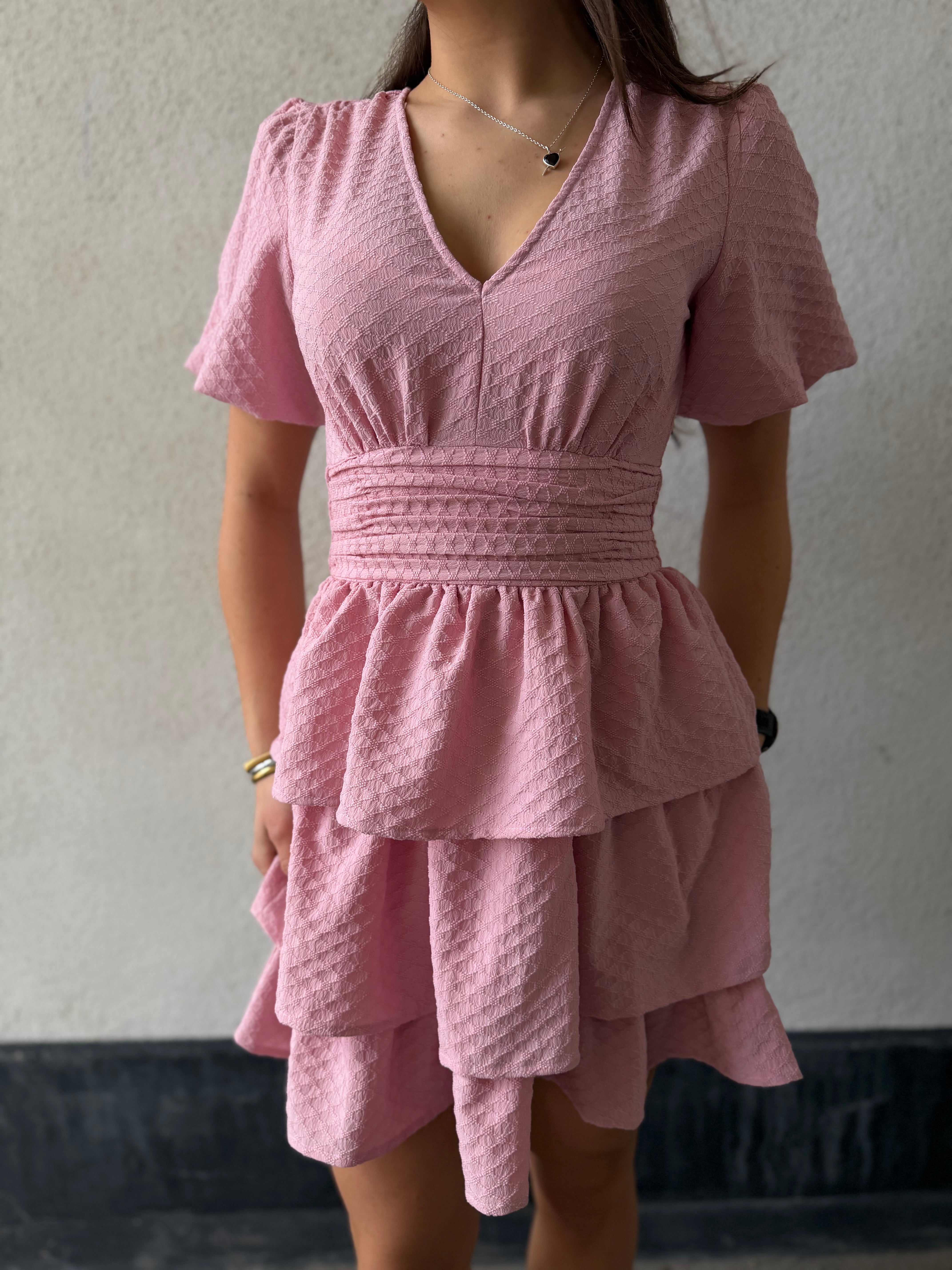 PCMONIKA Short Dress - Bleached Mauve