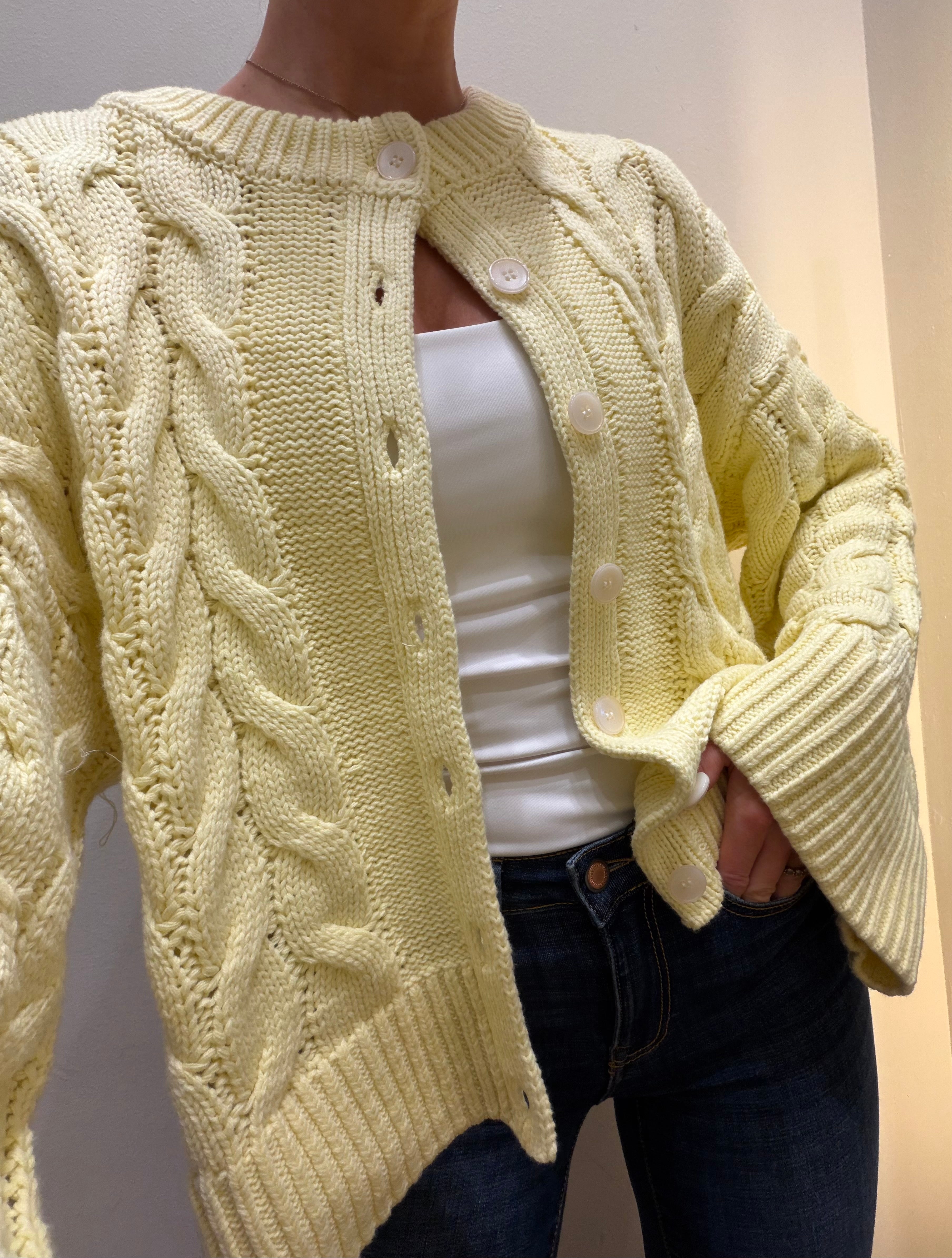 VMSVEA Knit Cardigan - Flan
