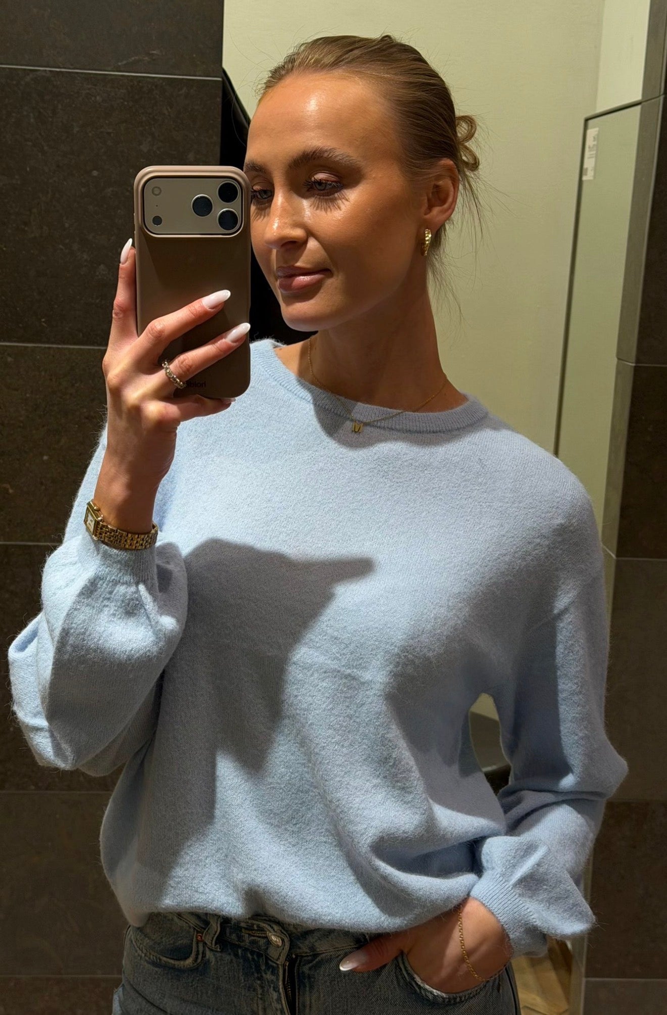 PCNAOMI Pullover - Cashmere Blue