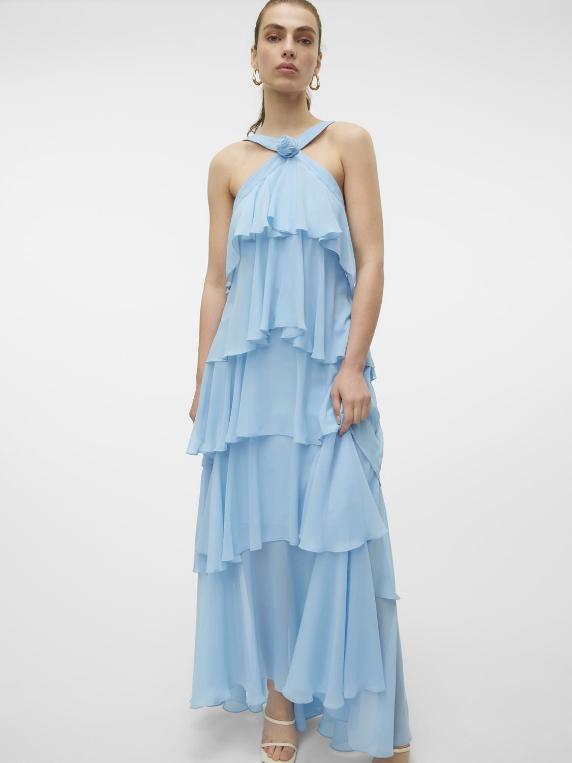 VMFELICIA Long Dress Airy Blue Vero Moda Vastervik