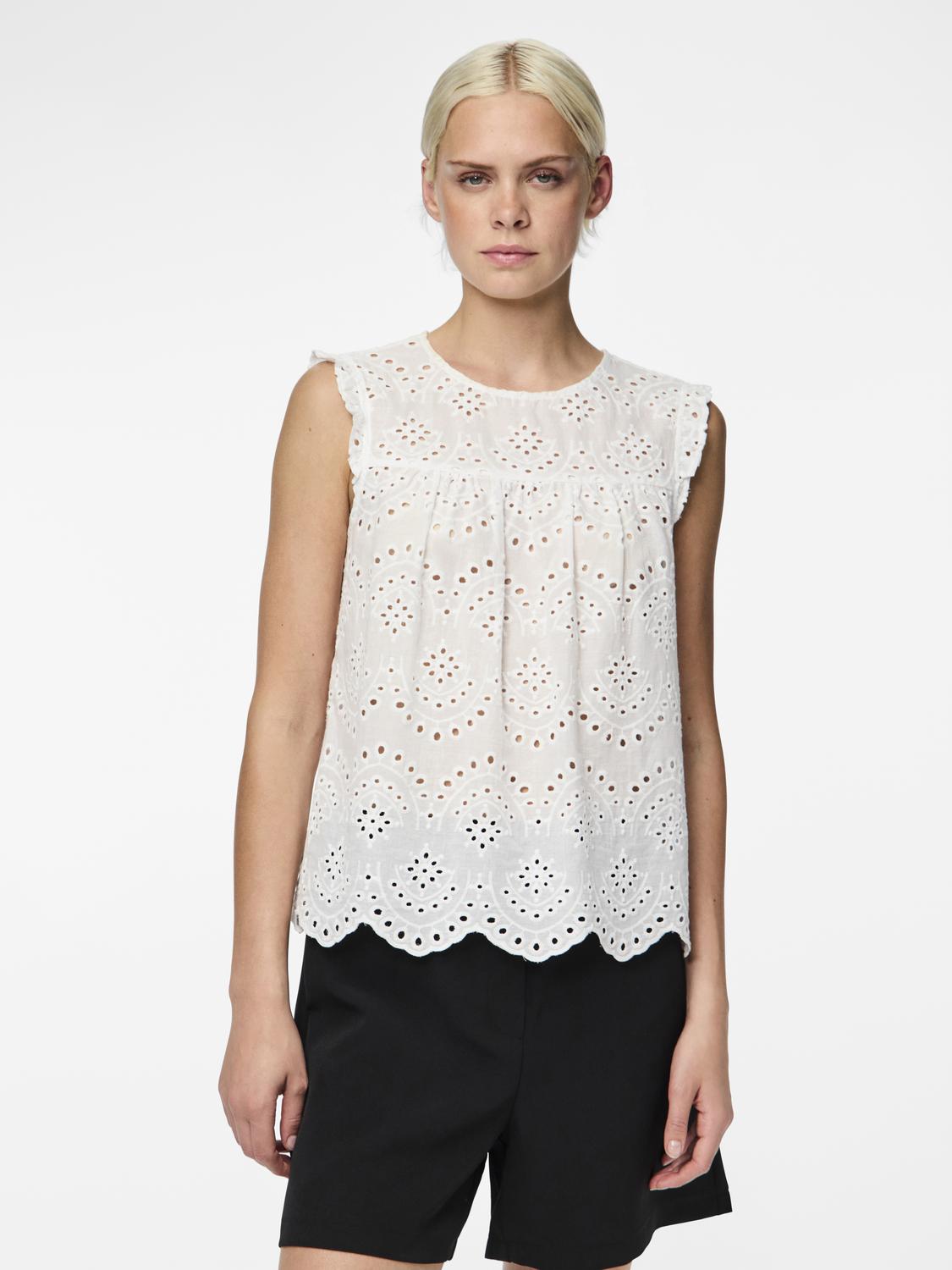 PCVILDE T-Shirts & Tops - Bright White