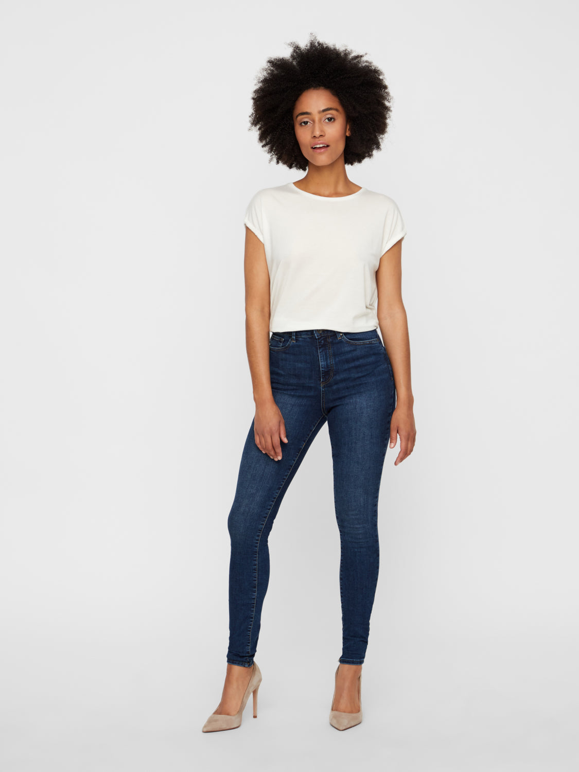 VMSOPHIA Jeans - Medium Blue Denim